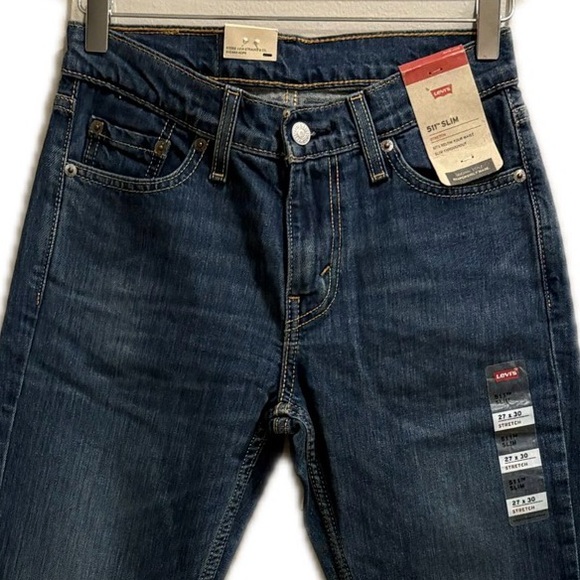 Levi's NWT Stretch 511 Slim Sits Below Waist 27x30 - Picture 3 of 11